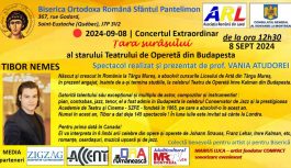 🔴 2024-09-08 | Concert Extraordinar “Țara surâsului” al starului Teatrului de Operată din Budapesta – TIBOR NEMES