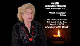 🔴 2024-08-12 | OMAGIU Melania Rusu Caragioiu [24 mai 1931 – 2 august 2024] – “Cântați, poeți, cântați”